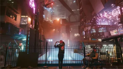تجربه متفاوت  Cyberpunk 2077 با ماشین های پرنده!