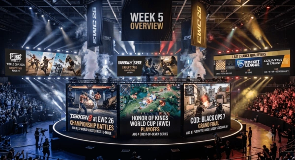 هفته پنجم EWC 2026  از فینال TEKKEN 8 تا آخرین شانس کانتر