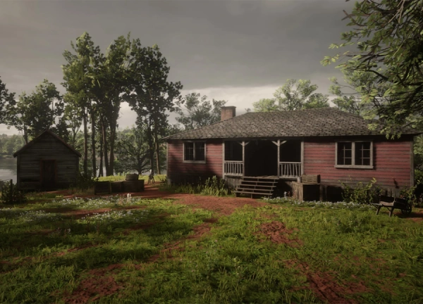 مکان مخفیگاه‌های خانه‌های روستایی در Red Dead Redemption 2