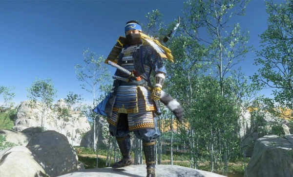لباس دزد افسانه‌ای در Ghost of Tsushima برای Cooper Clan Cosplayer
