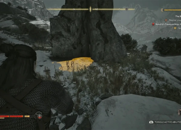 محل و راه‌حل Bandit’s Treasure Map: Rockfalls - Split Rock در Blood of Dawnwalker