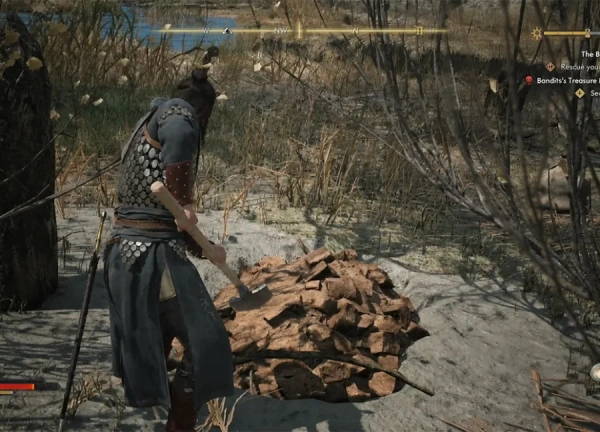 محل و راه‌حل Bandit’s Treasure Map: Tantari Woods در Blood of Dawnwalker