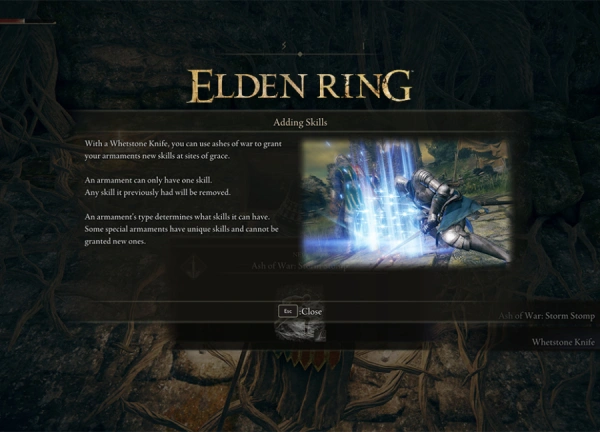 نحوه استفاده و تجهیز Skillها در Elden Ring