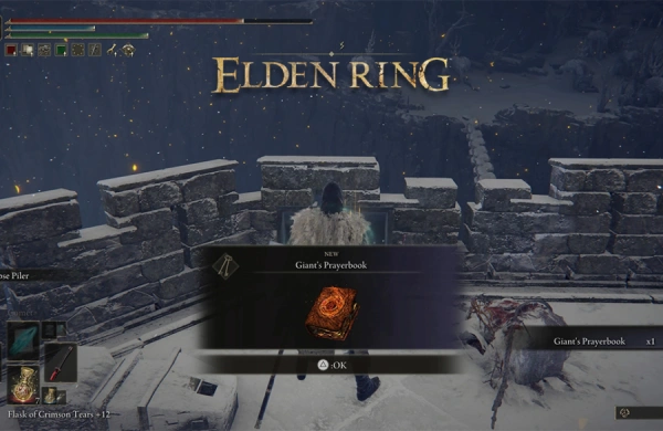 موقعیت Giant’s Prayerbook در Elden Ring