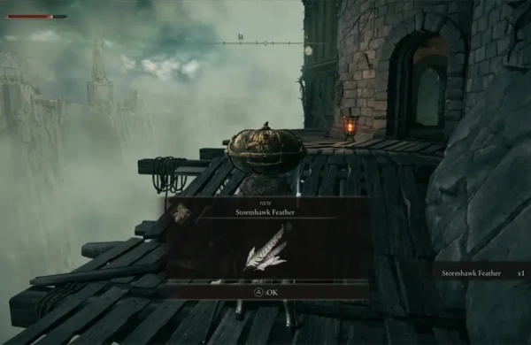 محل Stormhawk Feather در Elden Ring