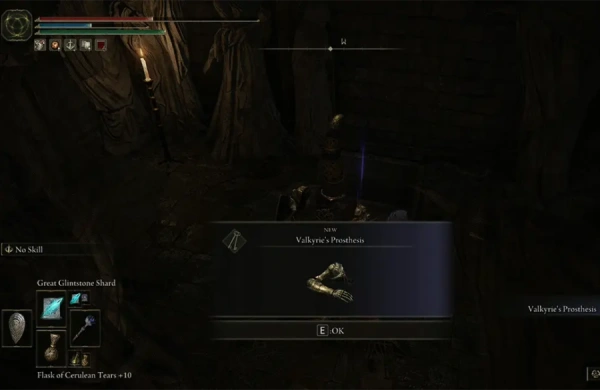 مکان Valkyrie’s Prosthesis در Elden Ring