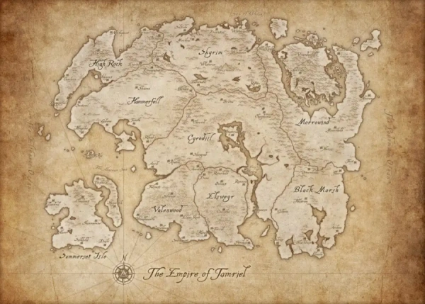 معرفی کامل تامریل(Tamriel) قاره اصلی و محل وقوع اتفاقات سری Elder Scrolls