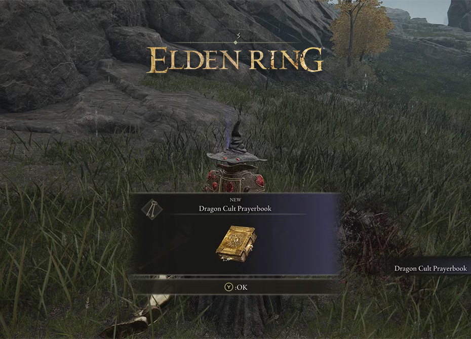 محل Dragon Cult Prayerbook در Elden Ring