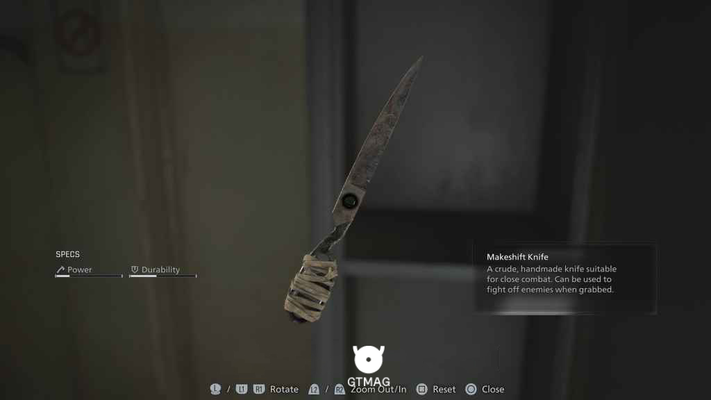 اسلحه Makeshift Knife داخل کمد در Filing Room