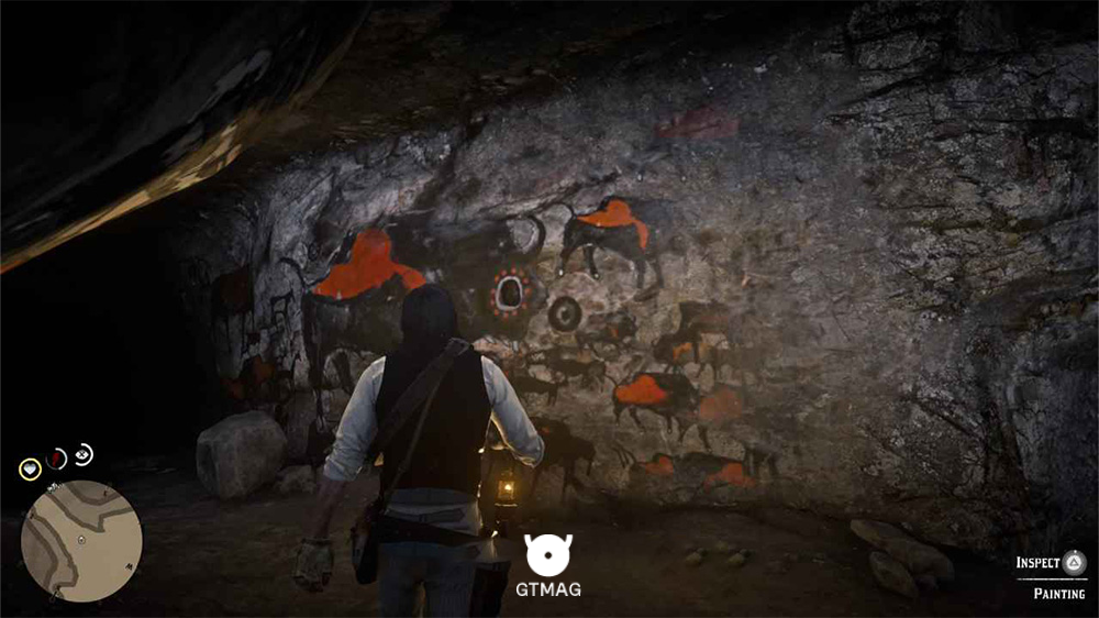 بررسی نقاشی دیواری غار الیسیان پول و دریافت پیکان قدیمی (Ancient Arrowhead) در بازی RDR2