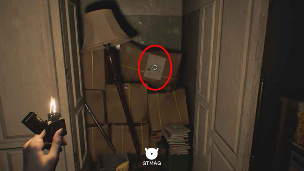 File #8 - Note on Cardboard Box
