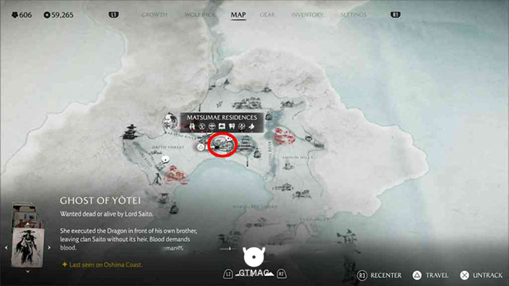 Bounty گروه Wayward Oni Raiders محل شروع Ghost of Yotei در بازی