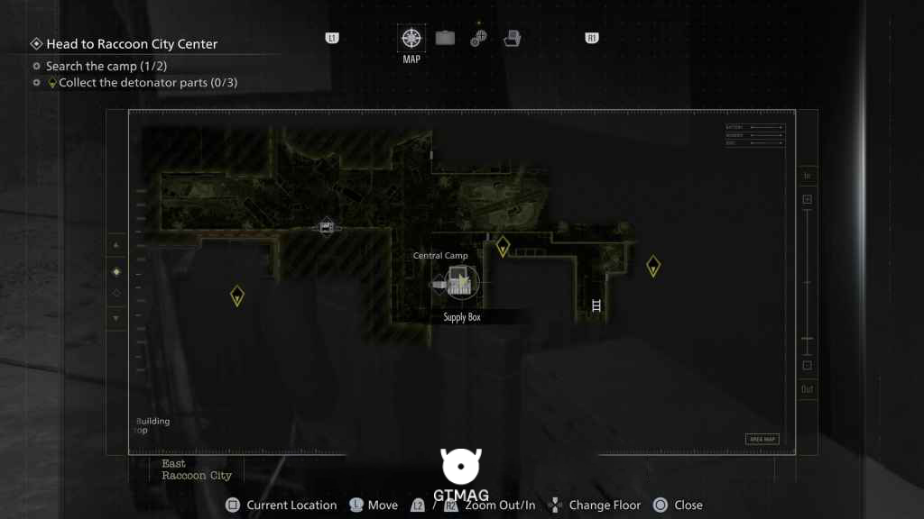 مکان آیتم کلیدی: Tactical Tracker