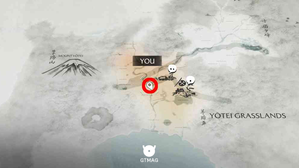 در بازی ghost of yotei Starting Location: The Oni