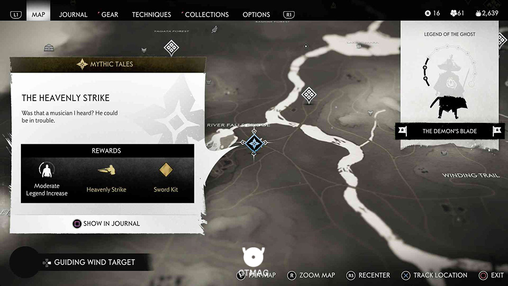 1. The Heavenly Strike - تمام مکان&zwnj;های Mythic Tale در Ghost of Tsushima