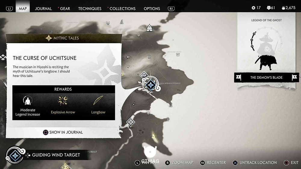2. The Curse of Uchitsune - تمام مکان&zwnj;های Mythic Tale در Ghost of Tsushima