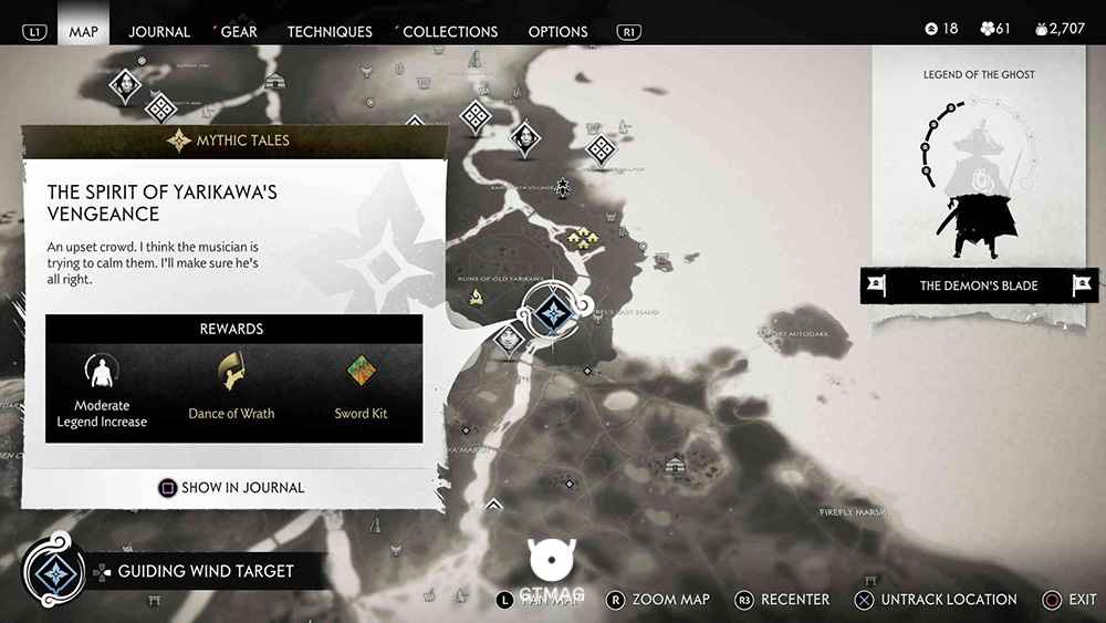 3. The Spirit of Yarikawa&rsquo;s Vengeance - تمام مکان&zwnj;های Mythic Tale در Ghost of Tsushima