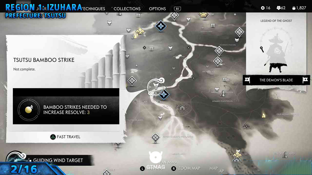 Bamboo Strike شماره 2: Tsutsu Bamboo Strike - تمام موقعیت&zwnj;های Bamboo Strike در Ghost of Tsushima