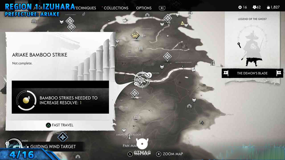 Bamboo Strike شماره 4: Ariake Bamboo Strike - تمام موقعیت&zwnj;های Bamboo Strike در Ghost of Tsushima