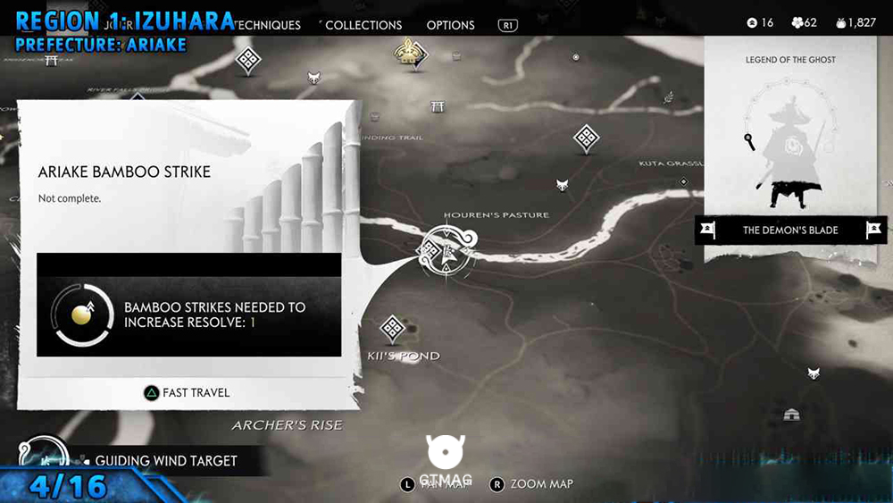 Bamboo Strike شماره 4: Ariake Bamboo Strike - تمام موقعیت&zwnj;های Bamboo Strike در Ghost of Tsushima