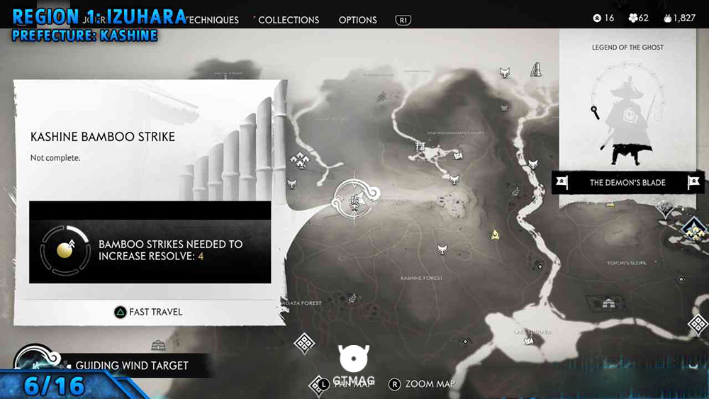 Bamboo Strike شماره 6: Kashine Bamboo Strike - تمام موقعیت&zwnj;های Bamboo Strike در Ghost of Tsushima