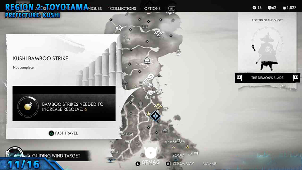 Bamboo Strike شماره 11: Kushi Bamboo Strike - تمام موقعیت&zwnj;های Bamboo Strike در Ghost of Tsushima