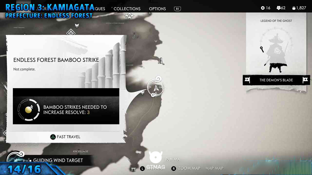 Bamboo Strike شماره 14: Endless Forest Bamboo Strike - تمام موقعیت&zwnj;های Bamboo Strike در Ghost of Tsushima