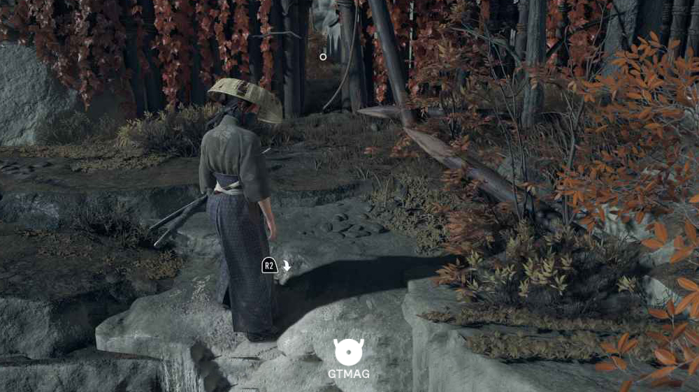 بالا رفتن از صخره در بازی ghost of yotei