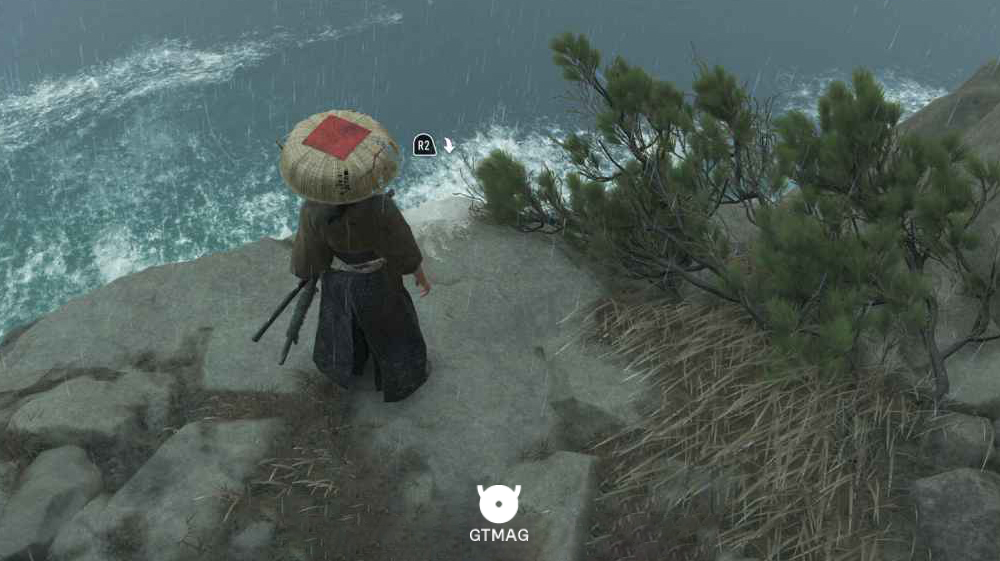 دیواره صخره ای در بازی ghost of yotei