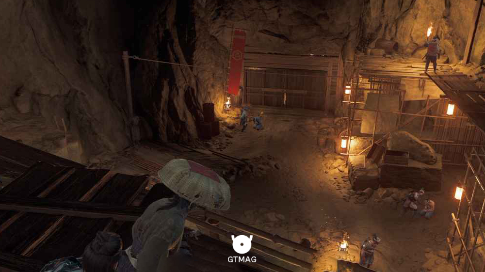 تونل معدن در بازی ghost of yotei