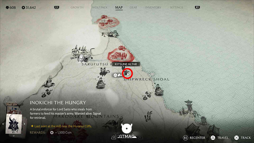 3 - Shipwreck Shoal - Kitsune Altar - تمام مکانها و راهحلهای Nine Tails Puzzle Box در Ghost of Yotei