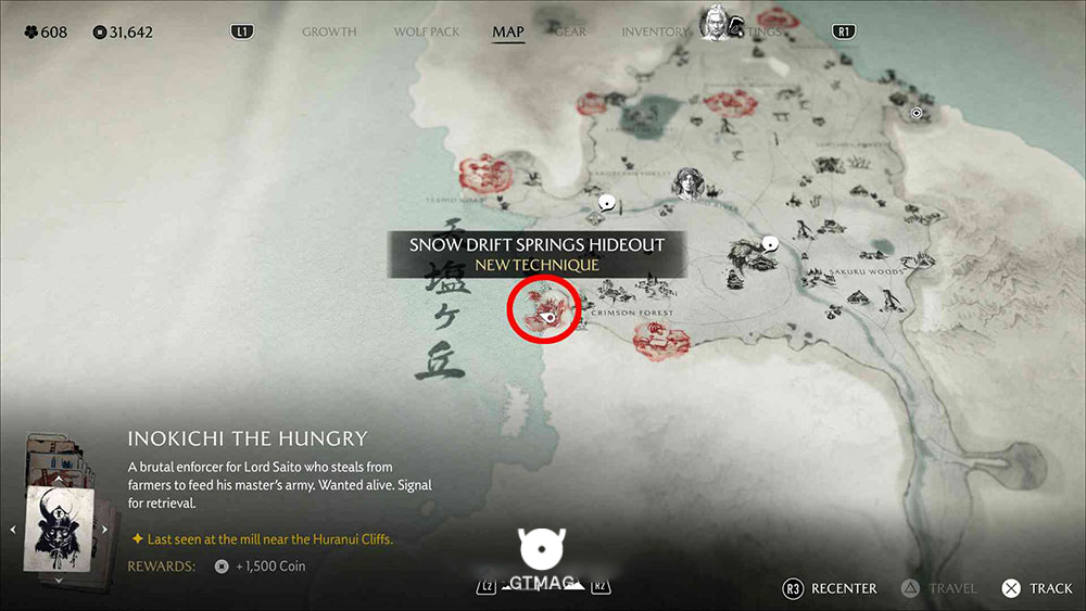7 - Snow Drift Springs Hideout - Yotei Six Camp - تمام مکانها و راهحلهای Nine Tails Puzzle Box در Ghost of Yotei