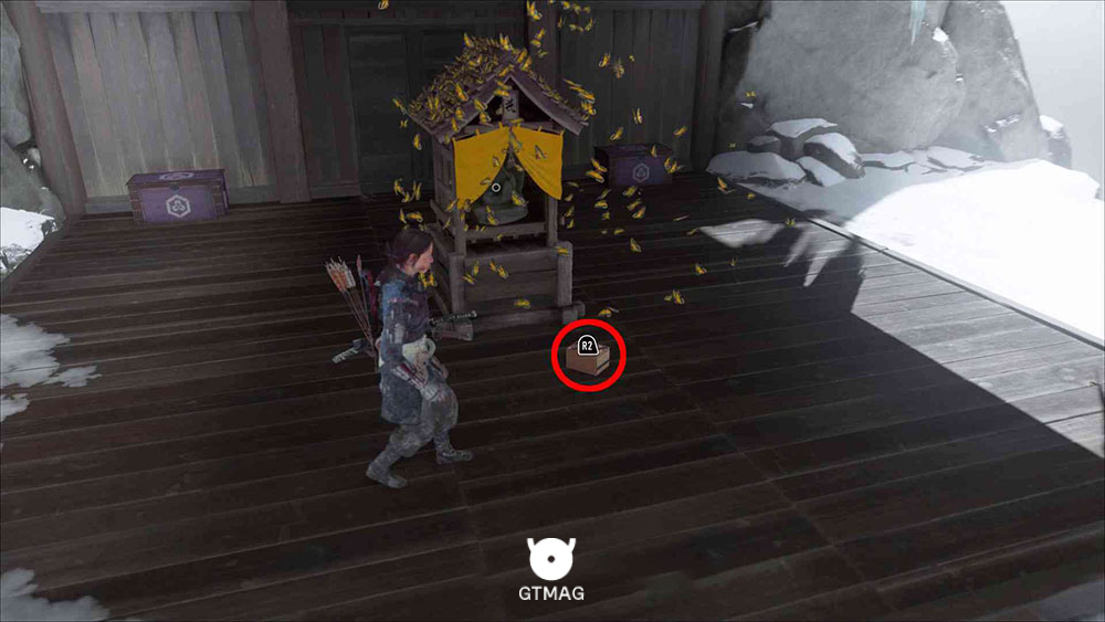 8 - Snow's Blight Hideout - Yotei Six Camp - تمام مکانها و راهحلهای Nine Tails Puzzle Box در Ghost of Yotei