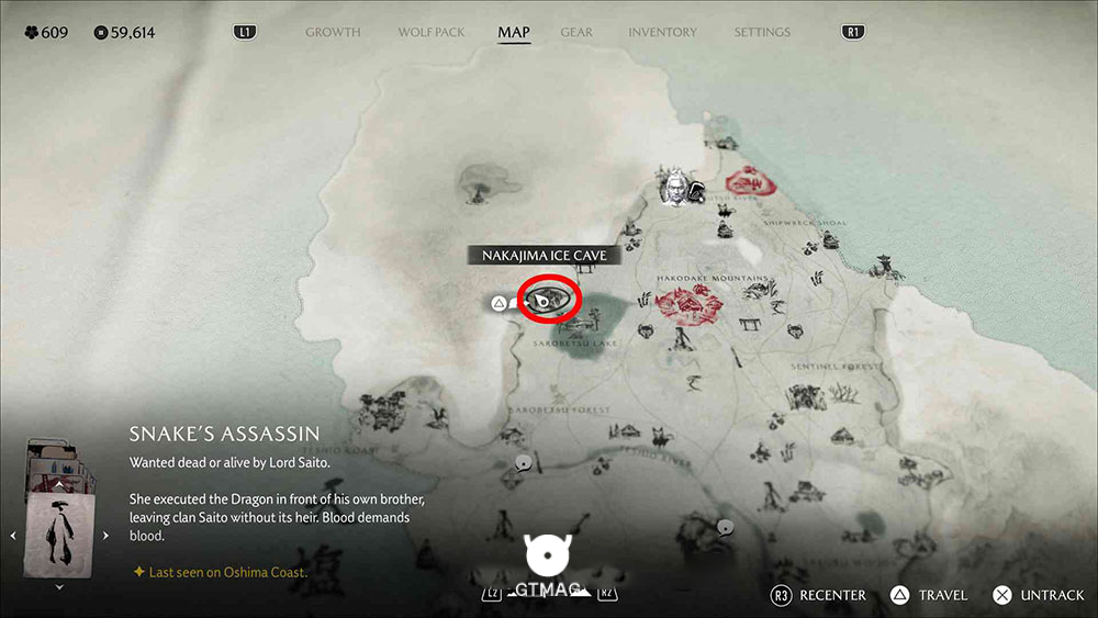 9 - Nakajima Ice Cave Hideout - Yotei Six Camp - تمام مکانها و راهحلهای Nine Tails Puzzle Box در Ghost of Yotei