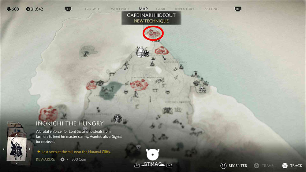 12 - Cape Inari Hideout - Yotei Six Camp - تمام مکانها و راهحلهای Nine Tails Puzzle Box در Ghost of Yotei