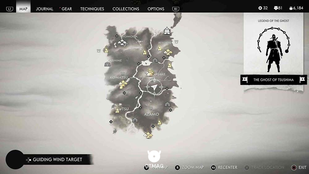 Hidden Altar شماره 1 - مکان&zwnj;های Hidden Altar در Ghost of Tsushima