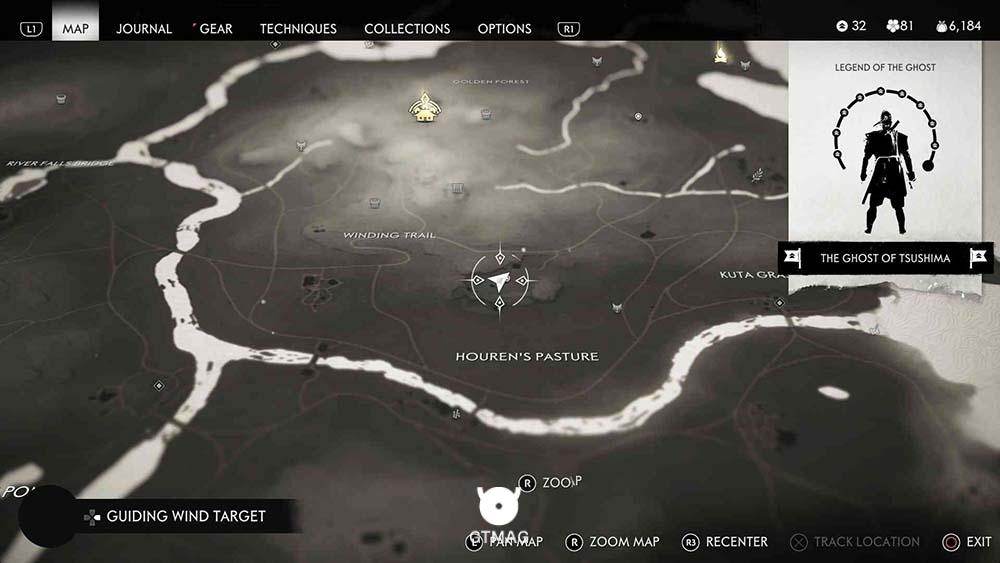 Hidden Altar شماره 1 - مکان&zwnj;های Hidden Altar در Ghost of Tsushima