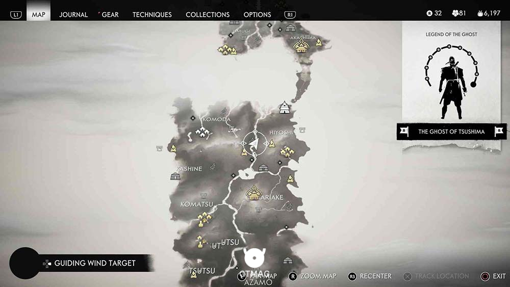 Hidden Altar شماره 3 - مکان&zwnj;های Hidden Altar در Ghost of Tsushima