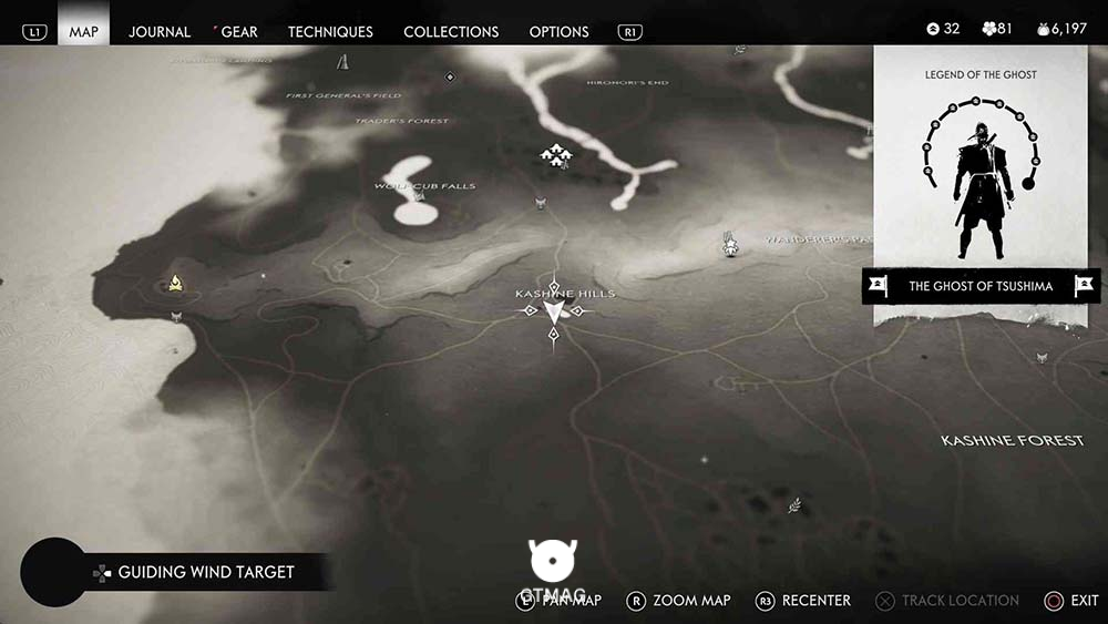 Hidden Altar شماره 4 - مکان&zwnj;های Hidden Altar در Ghost of Tsushima