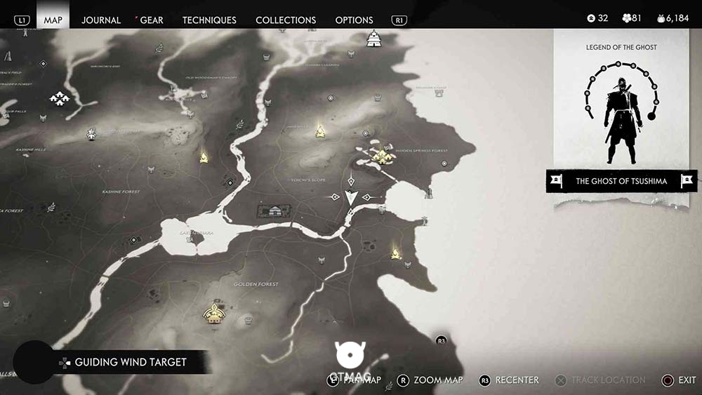 Hidden Altar شماره 5 - مکان&zwnj;های Hidden Altar در Ghost of Tsushima