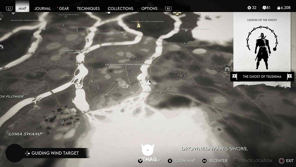 Hidden Altar شماره 6 - مکان&zwnj;های Hidden Altar در Ghost of Tsushima