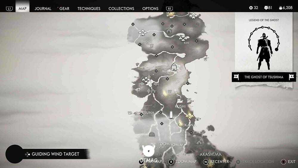 Hidden Altar شماره 10 - مکان&zwnj;های Hidden Altar در Ghost of Tsushima