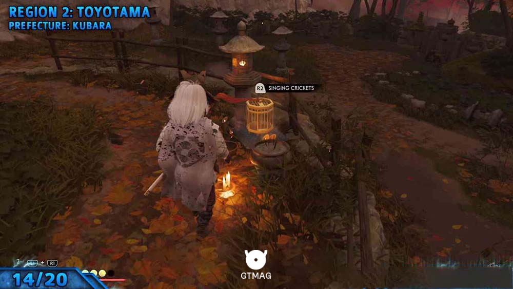 Singing Cricket 14 - مکان تمام Singing Cricketها در Ghost of Tsushima
