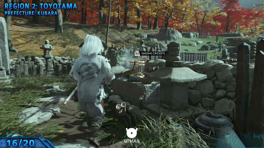 Singing Cricket 16 - مکان تمام Singing Cricketها در Ghost of Tsushima