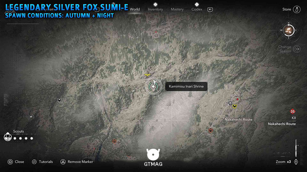 شماره 2:&nbsp;Legendary Silver Fox - تمام مکان&zwnj;های Legendary Sumi-e در Assassin&rsquo;s Creed Shadows
