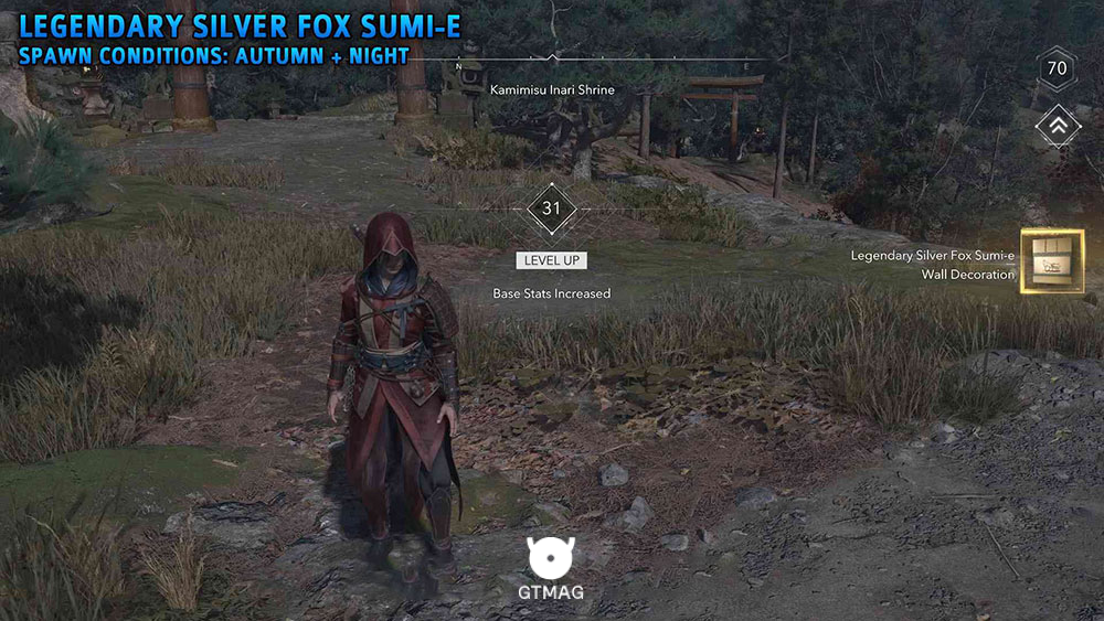 شماره 2:&nbsp;Legendary Silver Fox - تمام مکان&zwnj;های Legendary Sumi-e در Assassin&rsquo;s Creed Shadows