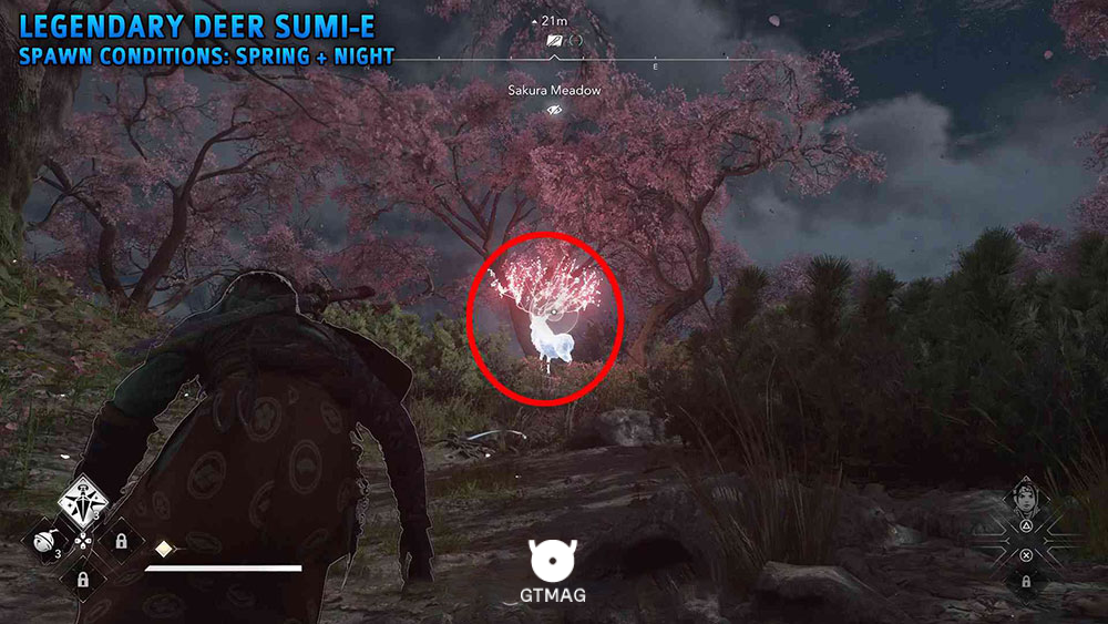 شماره 4:&nbsp;Legendary Deer - تمام مکان&zwnj;های Legendary Sumi-e در Assassin&rsquo;s Creed Shadows