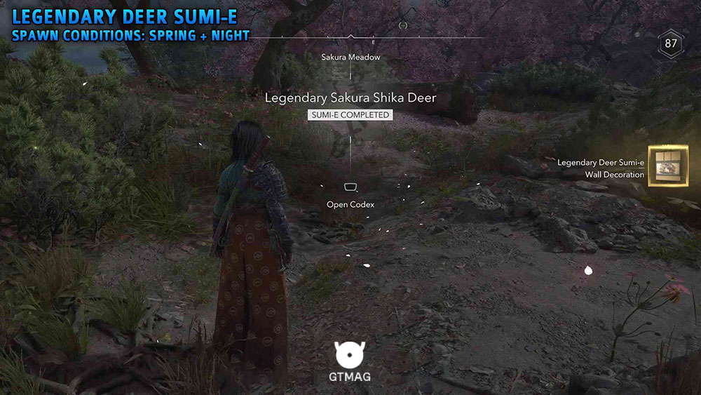 شماره 4:&nbsp;Legendary Deer - تمام مکان&zwnj;های Legendary Sumi-e در Assassin&rsquo;s Creed Shadows