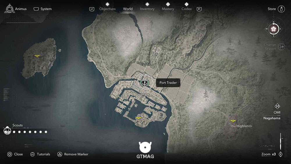 Omi - تمام مکانهای تاجران بندر در Assassin’s Creed Shadows