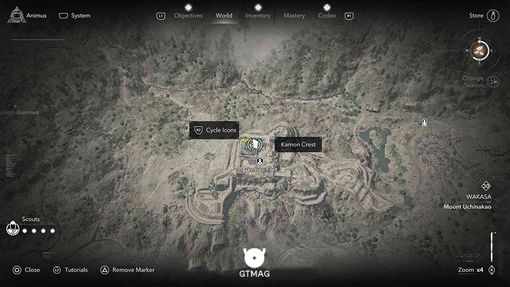 Wakasa - مکان تمام Kamon Crests در Assassin&rsquo;s Creed Shadows